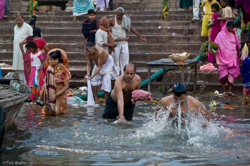 Sunrise Bathing on the Ganga