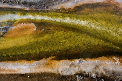 Black Sand Geyser Basin, abstract pattern