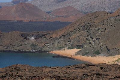 View from the summit of Bartolom Island