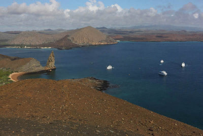 View from the summit of Bartolom Island