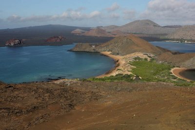 View from the summit of Bartolom Island