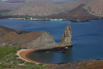 Pinnacle Rock from the summit of Bartolom Island