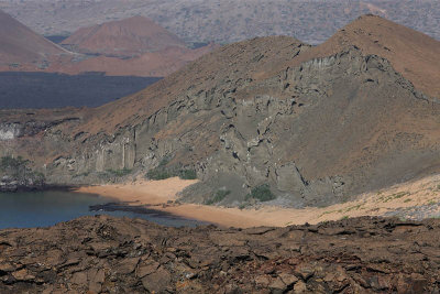 View from the summit of Bartolom Island