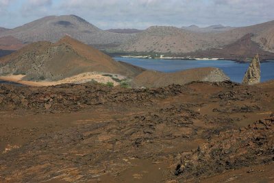 View from the summit of Bartolom Island