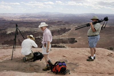 Photographers at Grand View Point Overlook