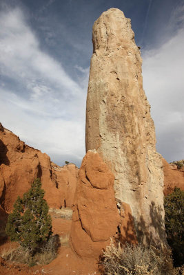 Spire near the cottages