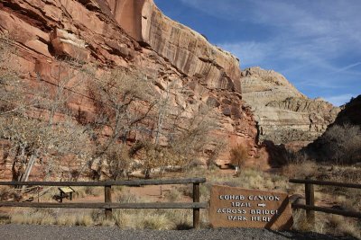 Begining of the Hickman Bridge Trail