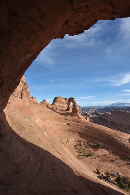 Delicate Arch from another arch