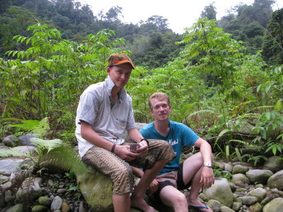 After our Jungle hike - Bukit Lawang