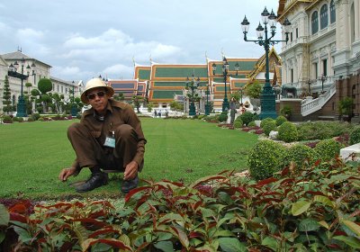 Gardener at the Grand Palace