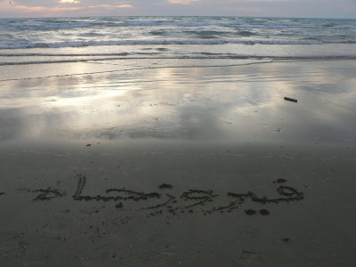 firoozjah,s name at shore of persian gulf
