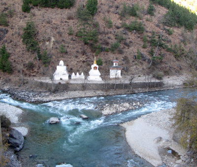 From Left: Nepalese/Tibetan/Bhutanese Stupas