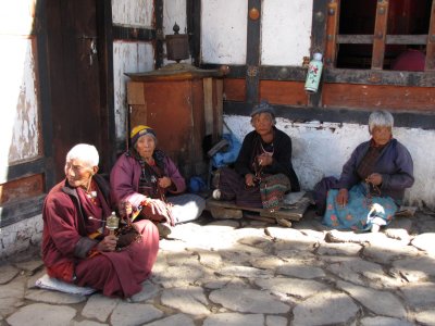 Praying at the Monestary