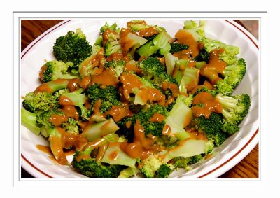 Broccoli Gado Gado Peanut Sauce