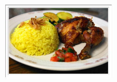 Grilled Chicken Yellow Rice