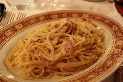 羅馬道地口味的義大利麵