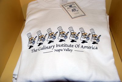 THE COOKING APPAREL AND T SHIRTS WERE VERY POPULAR