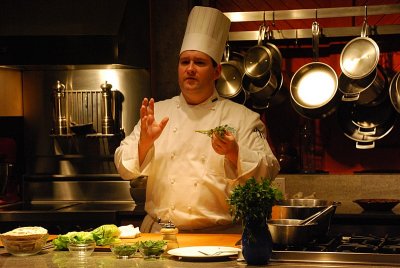 CHEF ANDY WILDE WAS FULL OF STORIES AND BACKGROUND INFORMATION