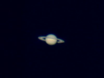 SATURN AS SEEN THROUGH THE VISITOR TELESCOPE