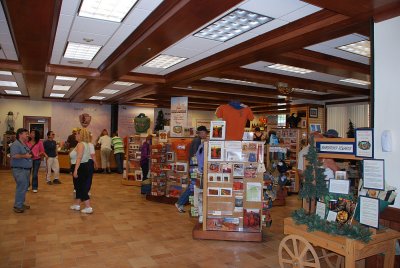 THE GIFT SHOP AT THE VISITOR CENTER AT BRYCE WAS WELL STOCKED