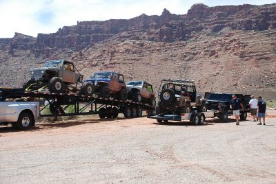 THE ATV'S COME IN EVERY SIZE AND SHAPE AND ARE UNLOADED  BY THE HUNDREDS