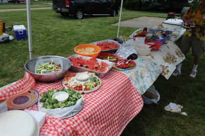 THE FOOD AT THE PICNIC WAS GREAT