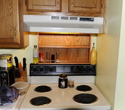 DON BUILT TWO SPICE RACKS FOR AMY AND RICK-ONE ABOVE THE STOVE