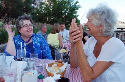 WE ENJOYED DINNER AT PAISAN'S WITH LAURIE AND SHELDON TACHON