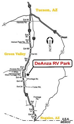 WE STAYED AT DEANZA RV PARK FOR THE MONTH OF JANUARY 08