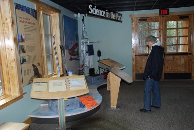 THE NEW VISITOR'S CENTER HAD MANY INFORMATIVE DISPLAYS ABOUT THE PARK AND ITS HISTORY