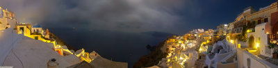 Oia in panoramas. Santorini