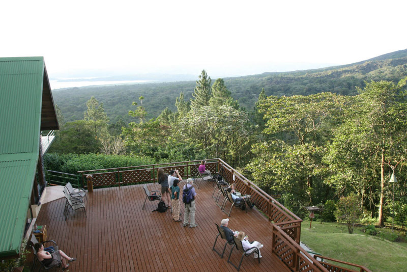 Arenal Volcano viewing deck at Arenal Observatory Lodge