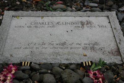 Charles Lindbergh's grave site