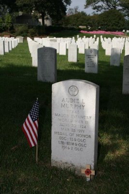 Audie Murphy burial site at Arlington National Cemetery