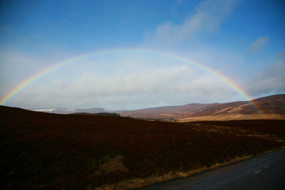 Rainbow over the Cairngorm National Park