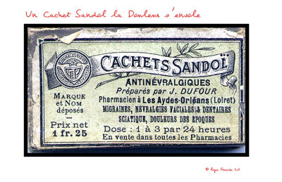 Un cachet Sandol la Douleur s'envole