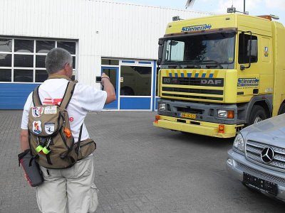 2e Hobby van Bertus: DAF-vrachtauto's vastleggen.