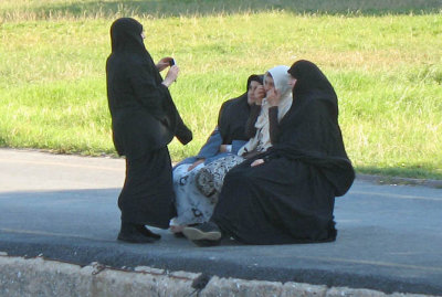 Women taking pictures