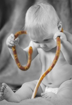 Snake Charmer (9 Months)...rubber snake