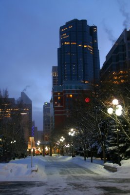 Looking Up the Street