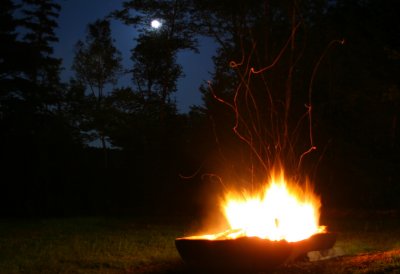 Nightime Bonfire