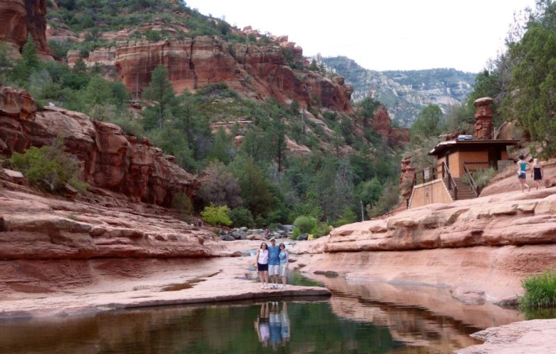 Susan, Kevin, & Susan at Slide Rock State Park, AZ