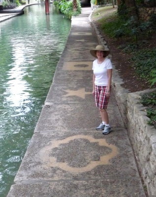 Susan on the Riverwalk