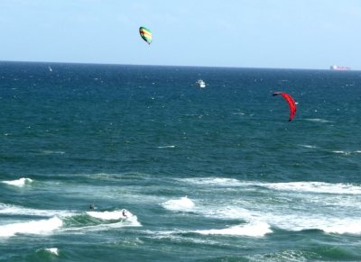Kiteboarding on the Atlantic