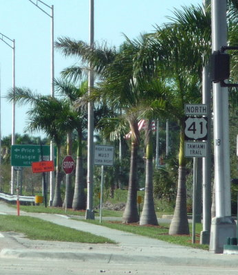 Leaving the Tamiami Trail in Naples, FL