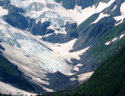 Closeup of Burns Glacier