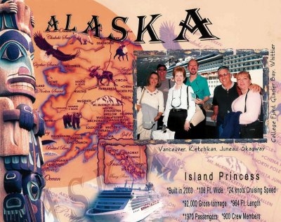 Boarding the Island Princess (Susan, Kevin, Susan, Bill, Phil, Doreen)