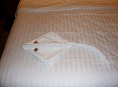 Towel Art on Bed