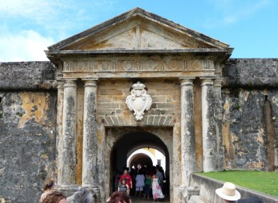 Entering El Morro (built by Spaniards in 1540)