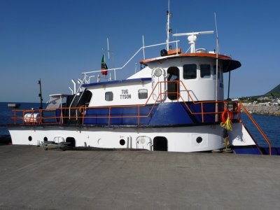 Tug at Pier in St. Ktts